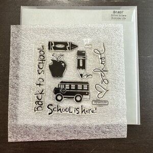 My Acrylix Close to My Heart Stamps Set - Back To School B1407